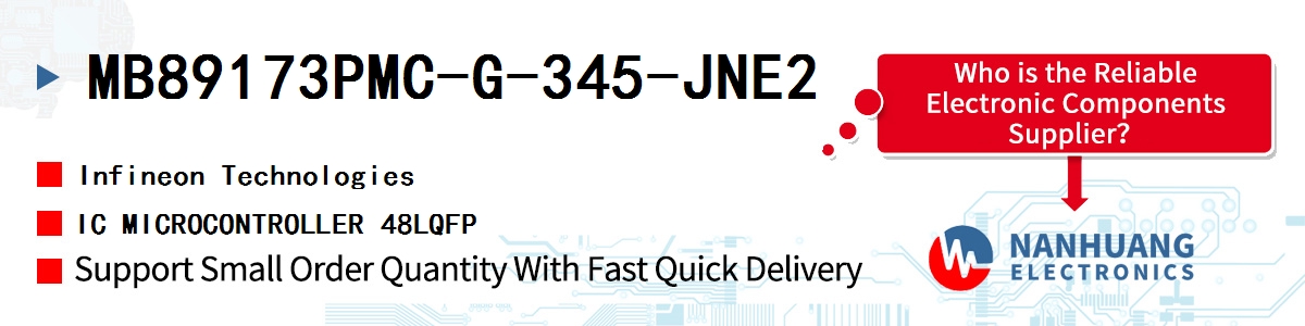 MB89173PMC-G-345-JNE2 Infineon IC MICROCONTROLLER 48LQFP