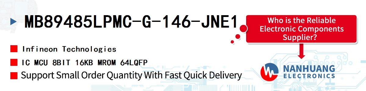 MB89485LPMC-G-146-JNE1 Infineon IC MCU 8BIT 16KB MROM 64LQFP