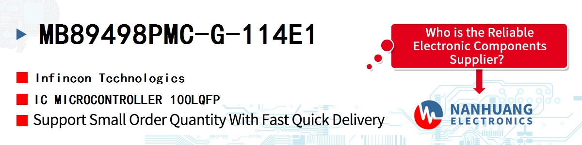 MB89498PMC-G-114E1 Infineon IC MICROCONTROLLER 100LQFP