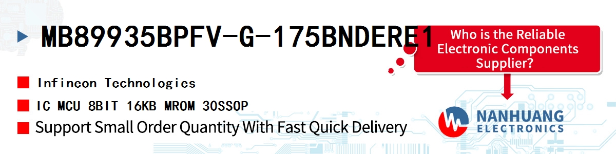 MB89935BPFV-G-175BNDERE1 Infineon IC MCU 8BIT 16KB MROM 30SSOP