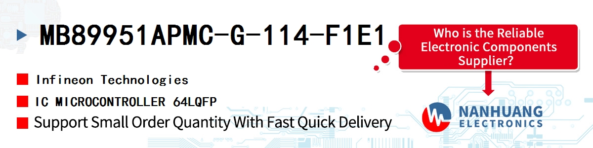 MB89951APMC-G-114-F1E1 Infineon IC MICROCONTROLLER 64LQFP