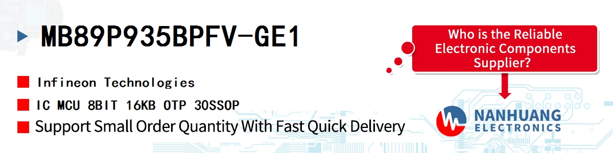 MB89P935BPFV-GE1 Infineon IC MCU 8BIT 16KB OTP 30SSOP