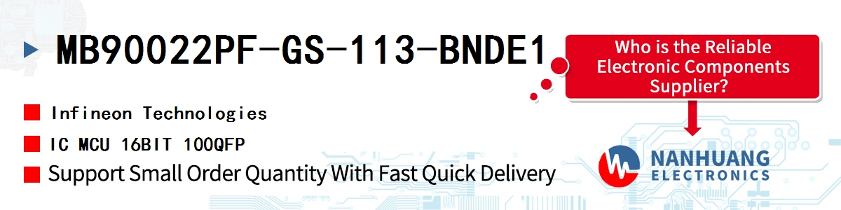 MB90022PF-GS-113-BNDE1 Infineon IC MCU 16BIT 100QFP