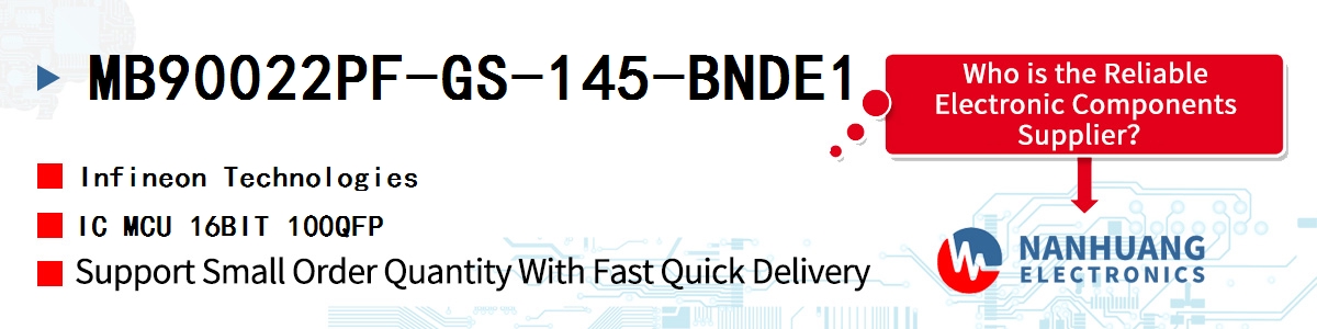 MB90022PF-GS-145-BNDE1 Infineon IC MCU 16BIT 100QFP