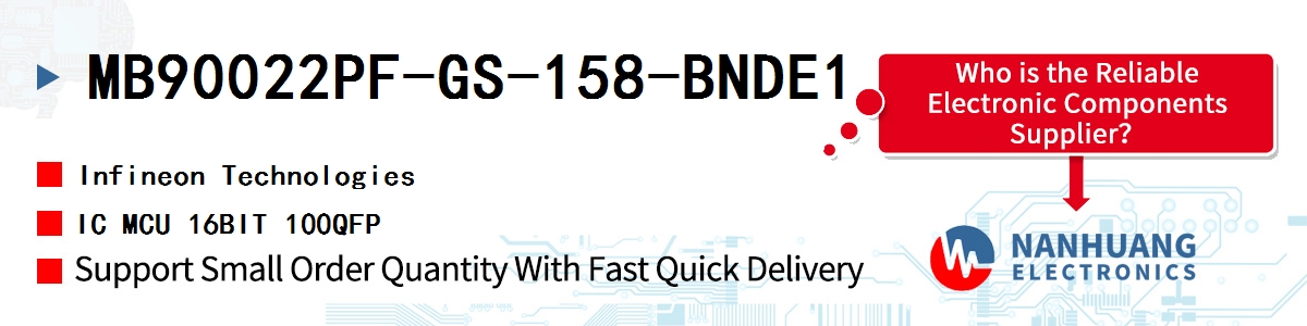 MB90022PF-GS-158-BNDE1 Infineon IC MCU 16BIT 100QFP