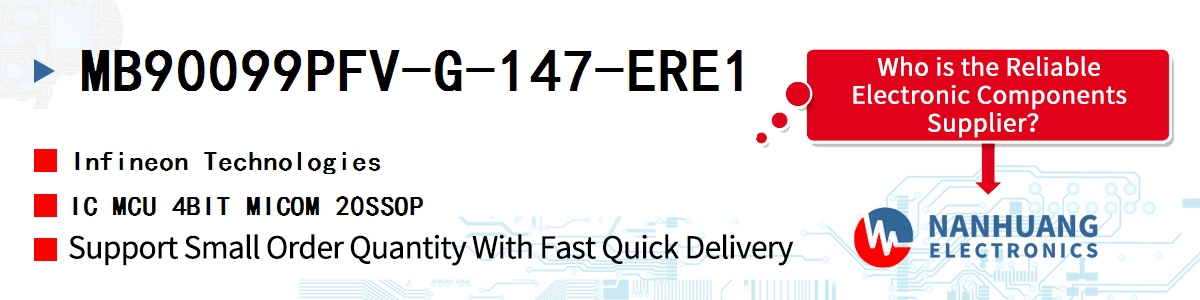 MB90099PFV-G-147-ERE1 Infineon IC MCU 4BIT MICOM 20SSOP