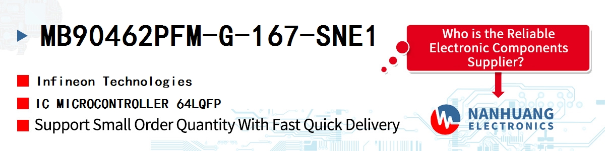 MB90462PFM-G-167-SNE1 Infineon IC MICROCONTROLLER 64LQFP