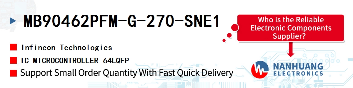 MB90462PFM-G-270-SNE1 Infineon IC MICROCONTROLLER 64LQFP