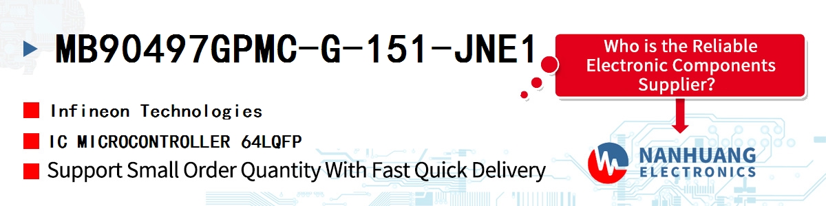 MB90497GPMC-G-151-JNE1 Infineon IC MICROCONTROLLER 64LQFP