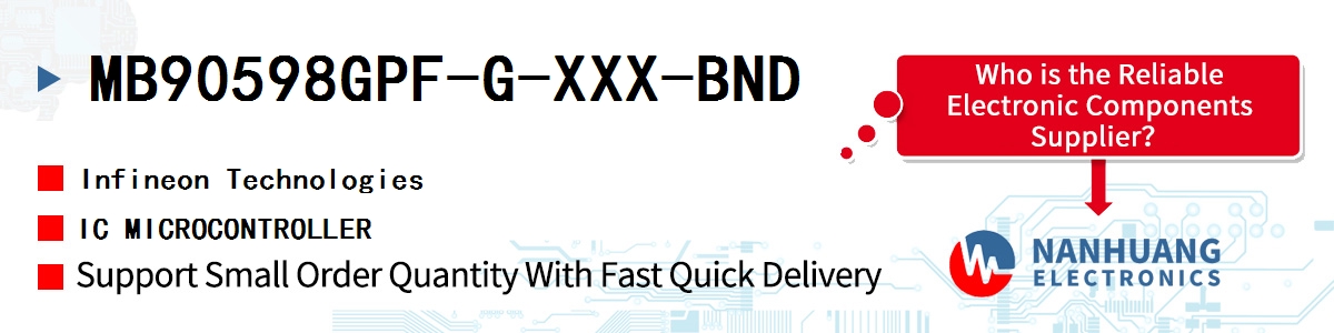 MB90598GPF-G-XXX-BND Infineon IC MICROCONTROLLER