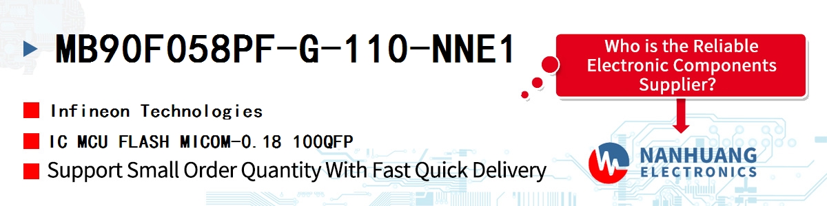 MB90F058PF-G-110-NNE1 Infineon IC MCU FLASH MICOM-0.18 100QFP