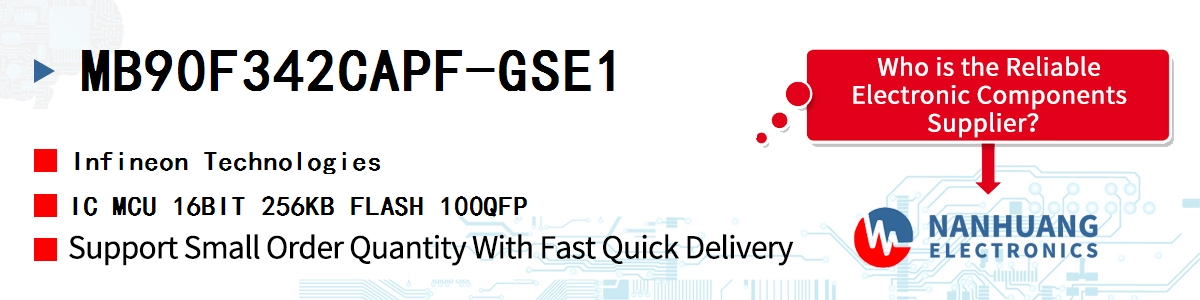 MB90F342CAPF-GSE1 Infineon IC MCU 16BIT 256KB FLASH 100QFP