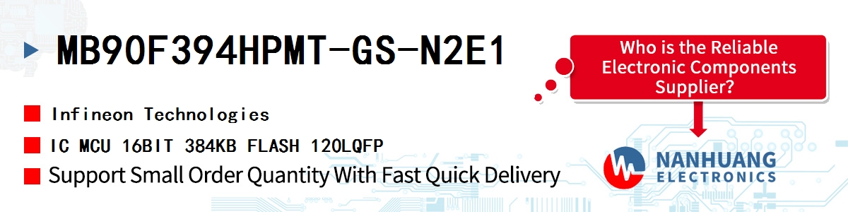 MB90F394HPMT-GS-N2E1 Infineon IC MCU 16BIT 384KB FLASH 120LQFP