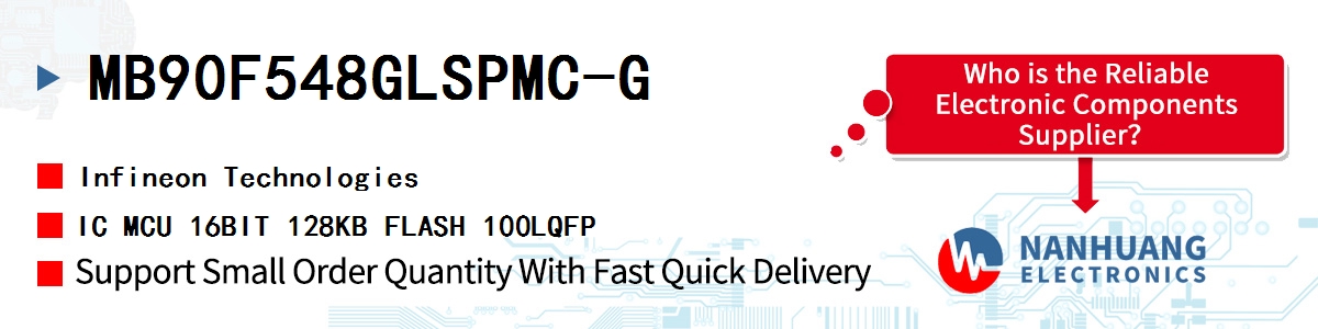 MB90F548GLSPMC-G Infineon IC MCU 16BIT 128KB FLASH 100LQFP