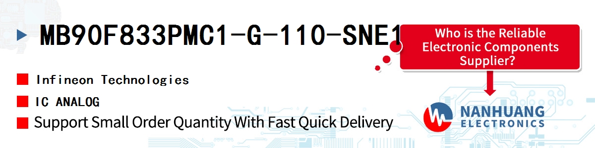 MB90F833PMC1-G-110-SNE1 Infineon IC ANALOG