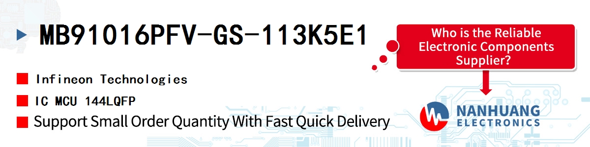 MB91016PFV-GS-113K5E1 Infineon IC MCU 144LQFP