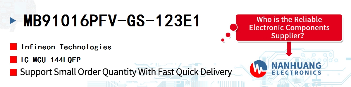 MB91016PFV-GS-123E1 Infineon IC MCU 144LQFP