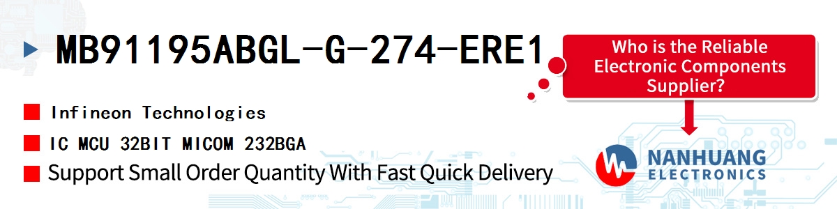 MB91195ABGL-G-274-ERE1 Infineon IC MCU 32BIT MICOM 232BGA