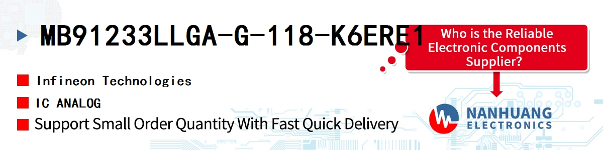 MB91233LLGA-G-118-K6ERE1 Infineon IC ANALOG