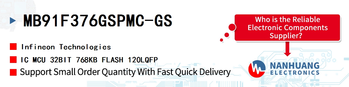 MB91F376GSPMC-GS Infineon IC MCU 32BIT 768KB FLASH 120LQFP