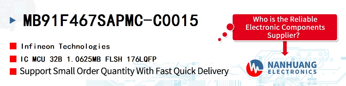 MB91F467SAPMC-C0015 Infineon IC MCU 32B 1.0625MB FLSH 176LQFP