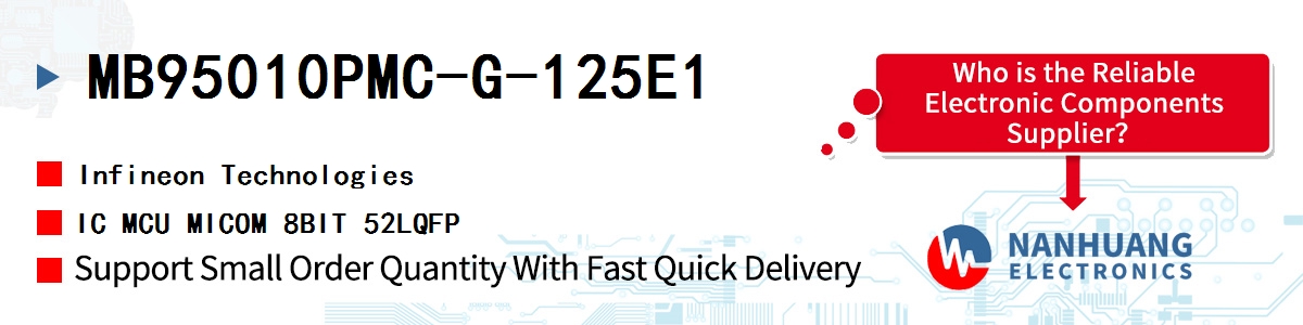 MB95010PMC-G-125E1 Infineon IC MCU MICOM 8BIT 52LQFP