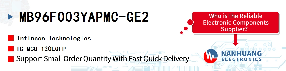 MB96F003YAPMC-GE2 Infineon IC MCU 120LQFP