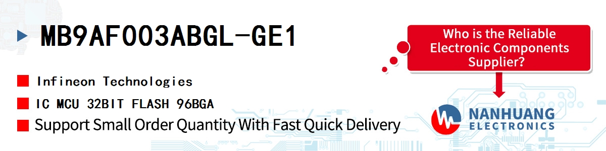 MB9AF003ABGL-GE1 Infineon IC MCU 32BIT FLASH 96BGA