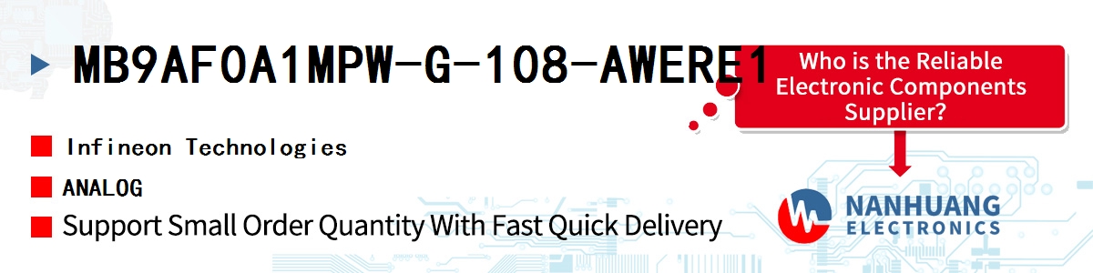 MB9AF0A1MPW-G-108-AWERE1 Infineon ANALOG