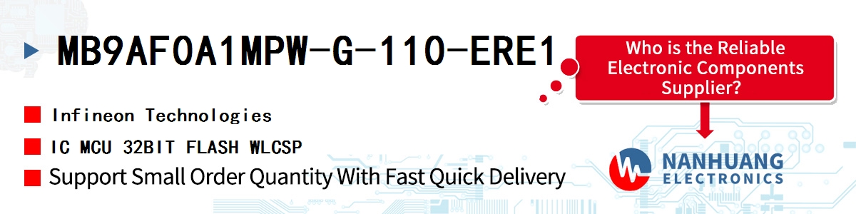 MB9AF0A1MPW-G-110-ERE1 Infineon IC MCU 32BIT FLASH WLCSP