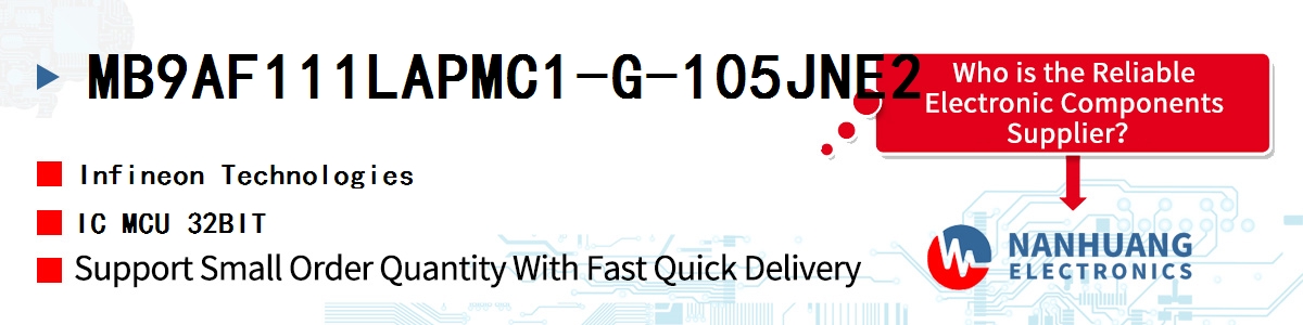 MB9AF111LAPMC1-G-105JNE2 Infineon IC MCU 32BIT