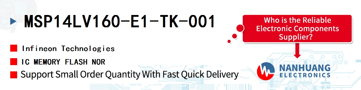 MSP14LV160-E1-TK-001 Infineon IC MEMORY FLASH NOR