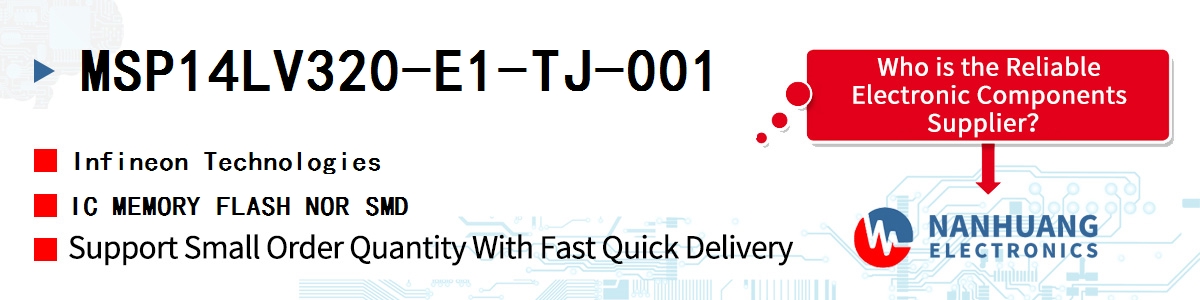 MSP14LV320-E1-TJ-001 Infineon IC MEMORY FLASH NOR SMD