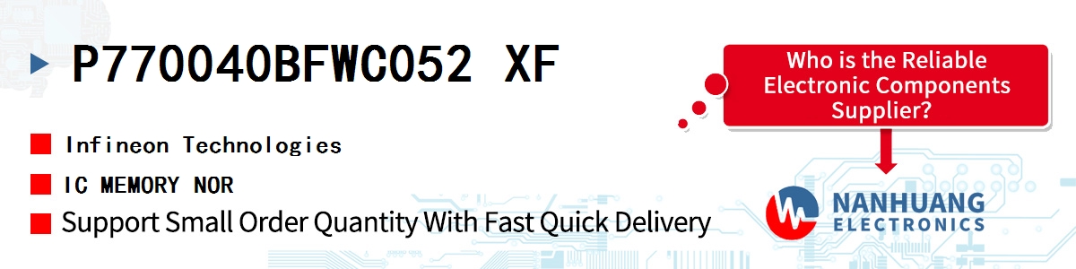 P770040BFWC052 XF Infineon IC MEMORY NOR