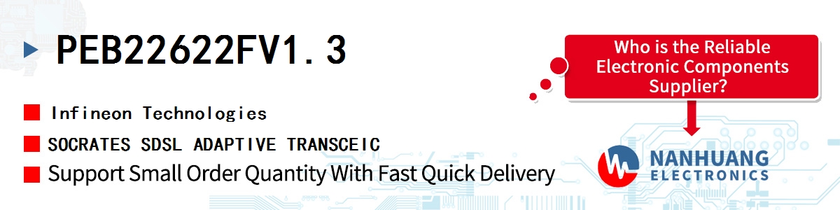 PEB22622FV1.3 Infineon SOCRATES SDSL ADAPTIVE TRANSCEIC