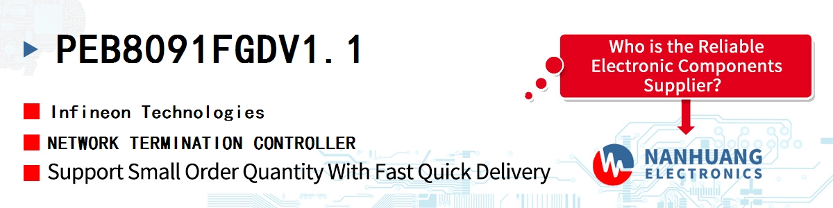 PEB8091FGDV1.1 Infineon NETWORK TERMINATION CONTROLLER