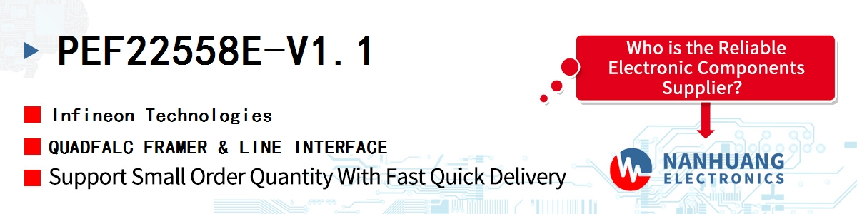 PEF22558E-V1.1 Infineon QUADFALC FRAMER & LINE INTERFACE