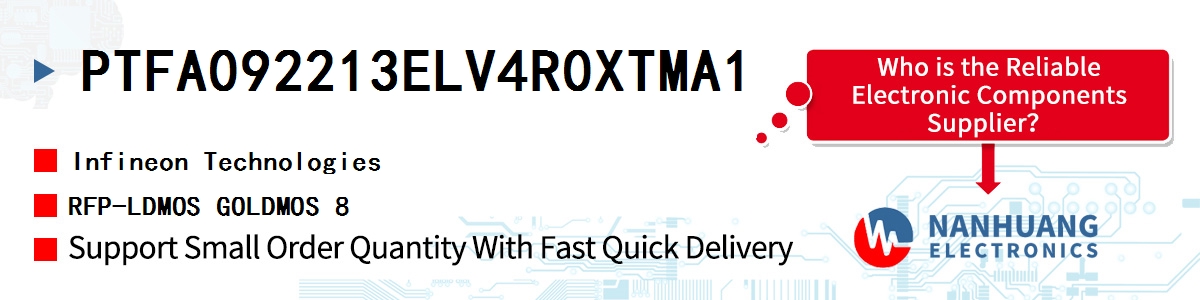 PTFA092213ELV4R0XTMA1 Infineon RFP-LDMOS GOLDMOS 8