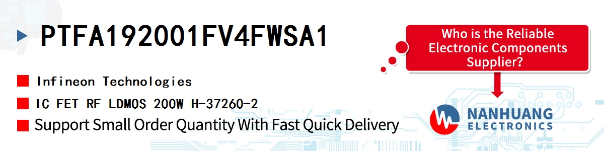 PTFA192001FV4FWSA1 Infineon IC FET RF LDMOS 200W H-37260-2