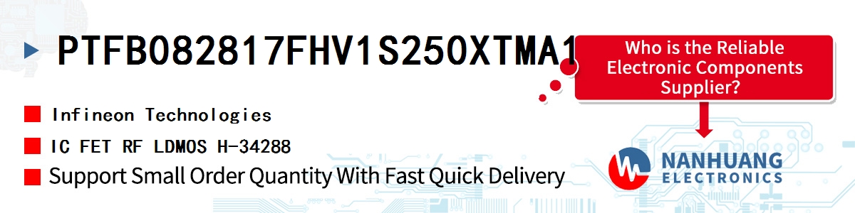 PTFB082817FHV1S250XTMA1 Infineon IC FET RF LDMOS H-34288