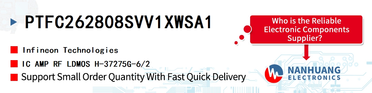 PTFC262808SVV1XWSA1 Infineon IC AMP RF LDMOS H-37275G-6/2