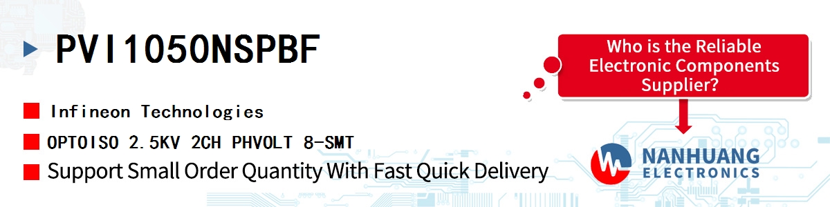 PVI1050NSPBF Infineon OPTOISO 2.5KV 2CH PHVOLT 8-SMT