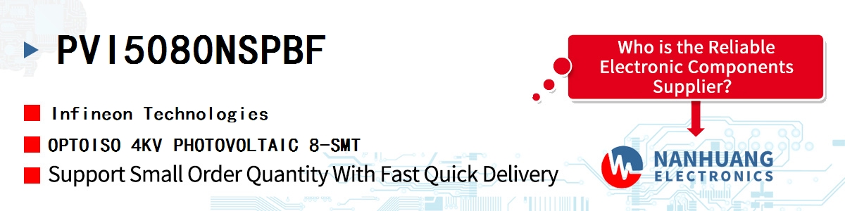 PVI5080NSPBF Infineon OPTOISO 4KV PHOTOVOLTAIC 8-SMT