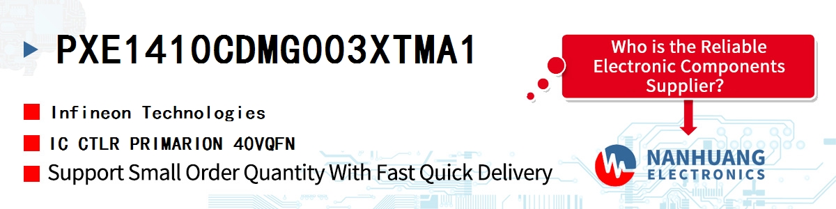 PXE1410CDMG003XTMA1 Infineon IC CTLR PRIMARION 40VQFN