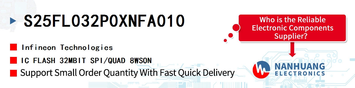 S25FL032P0XNFA010 Infineon IC FLASH 32MBIT SPI/QUAD 8WSON