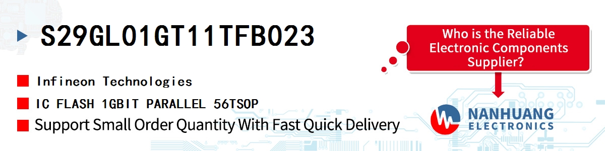 S29GL01GT11TFB023 Infineon IC FLASH 1GBIT PARALLEL 56TSOP