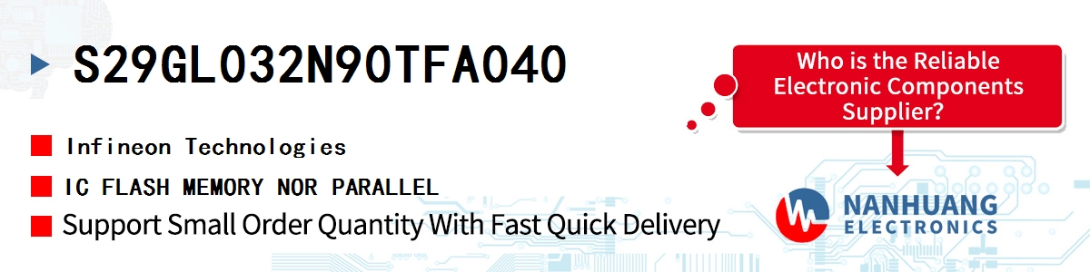 S29GL032N90TFA040 Infineon IC FLASH MEMORY NOR PARALLEL