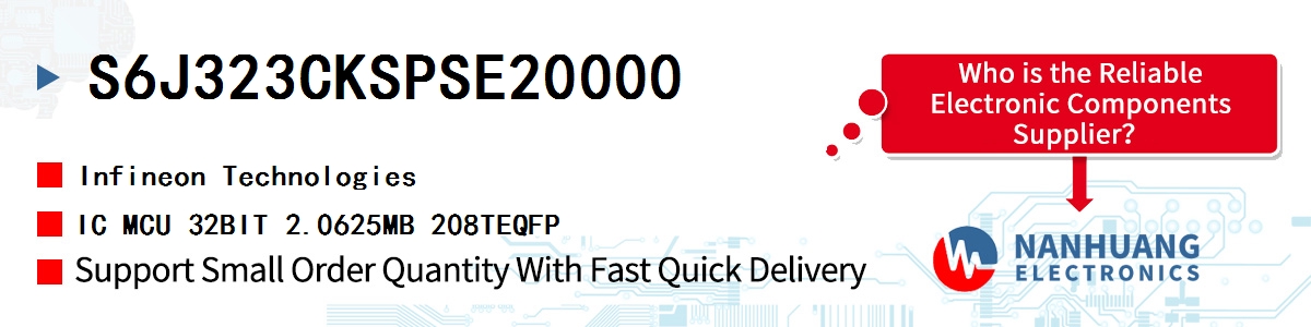 S6J323CKSPSE20000 Infineon IC MCU 32BIT 2.0625MB 208TEQFP