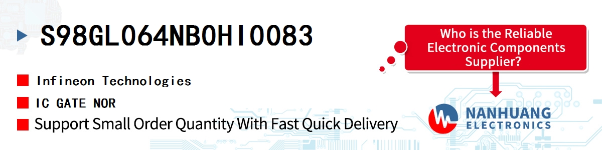 S98GL064NB0HI0083 Infineon IC GATE NOR