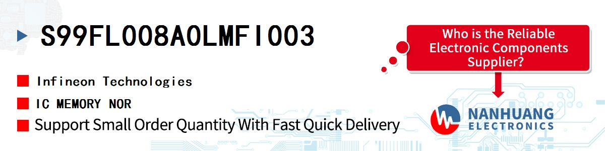 S99FL008A0LMFI003 Infineon IC MEMORY NOR